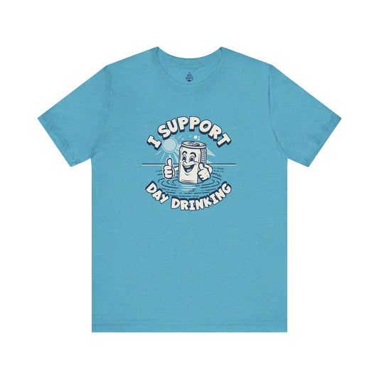 I Support Day Drinking Beer T-shirt - Big Wake