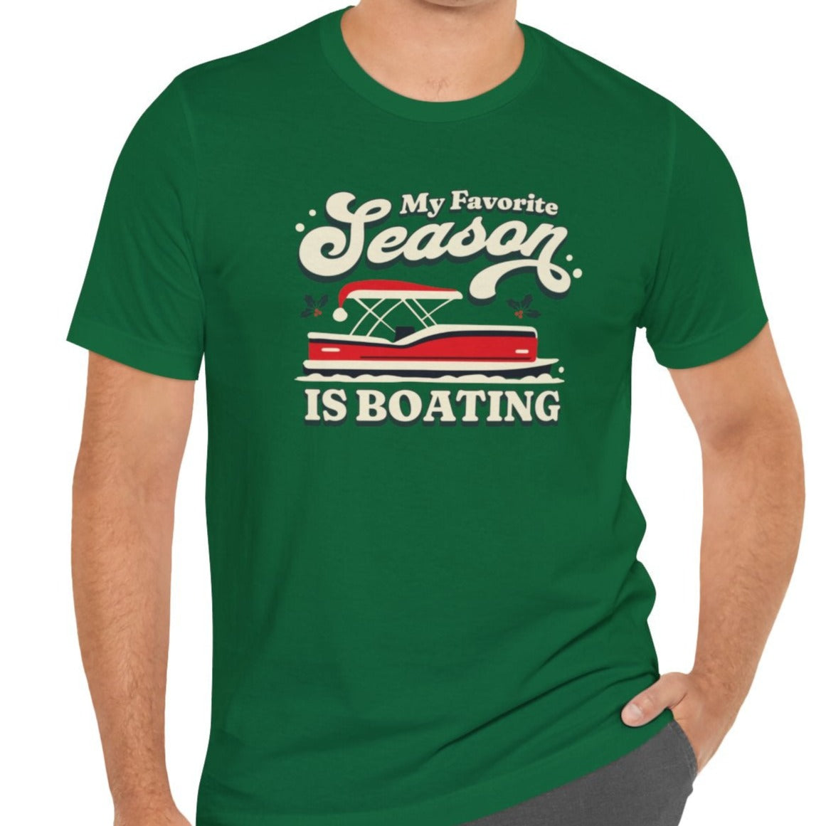 My Favorite Season is Boating T-shirt - Pontoon - Big Wake