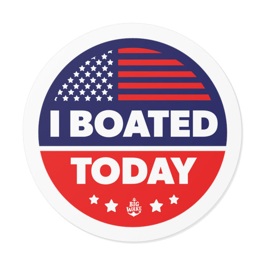 I Boated Today Vinyl Sticker - Big Wake