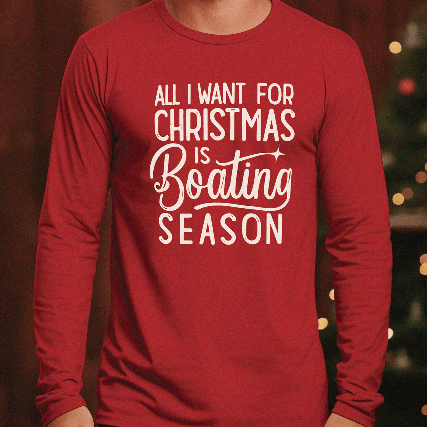 All I Want for Christmas is Boating Season T-shirt - Big Wake